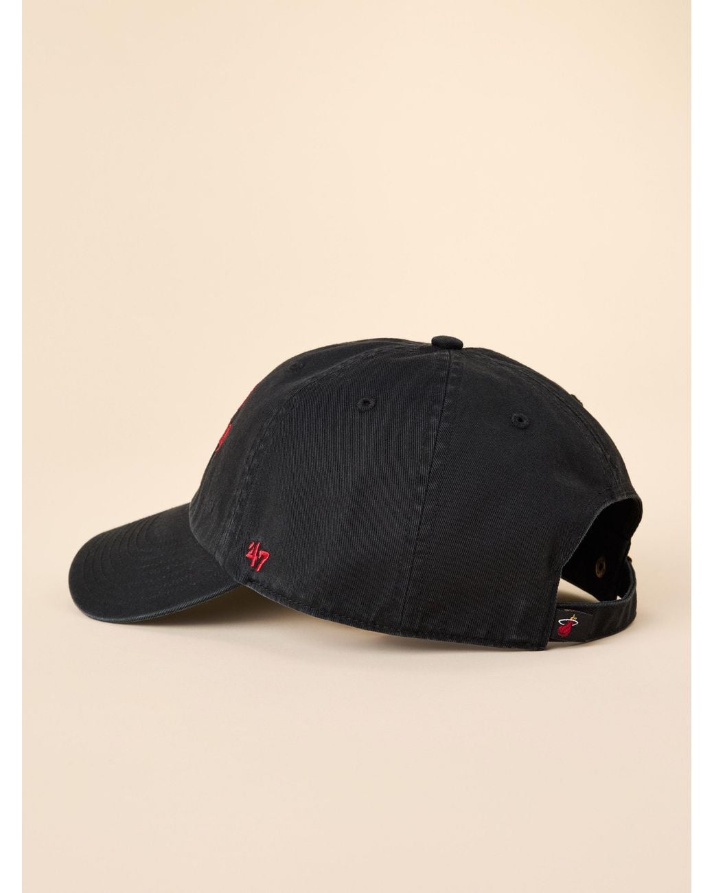 Faherty Brand Black Miami Heat X '47 Clean Up Hat