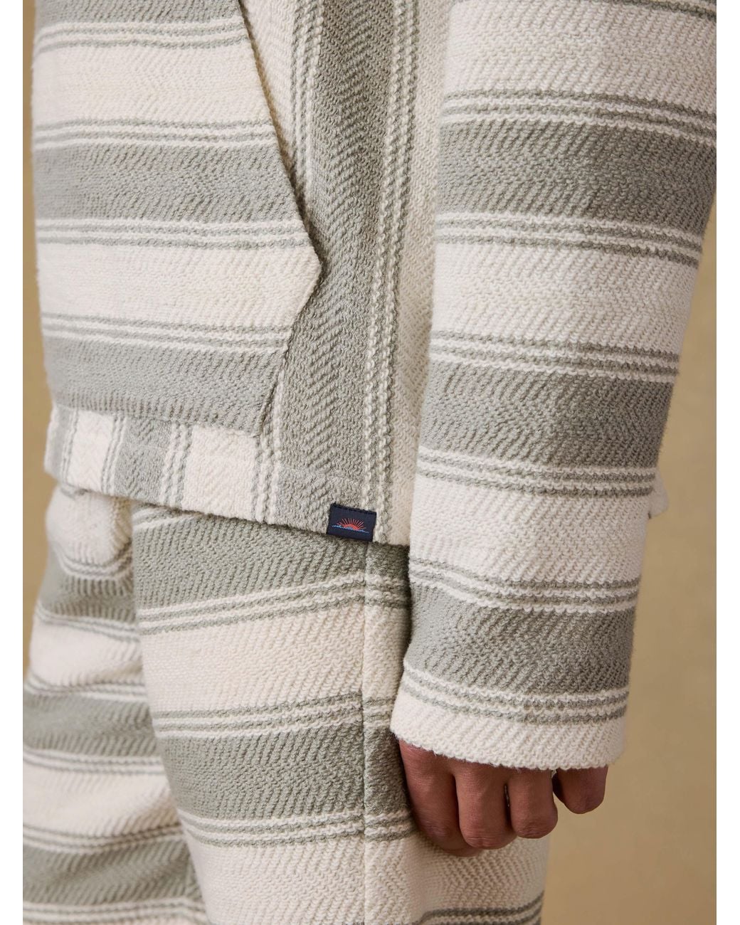 Faherty Brand Natural Whitewater Hoodie for men