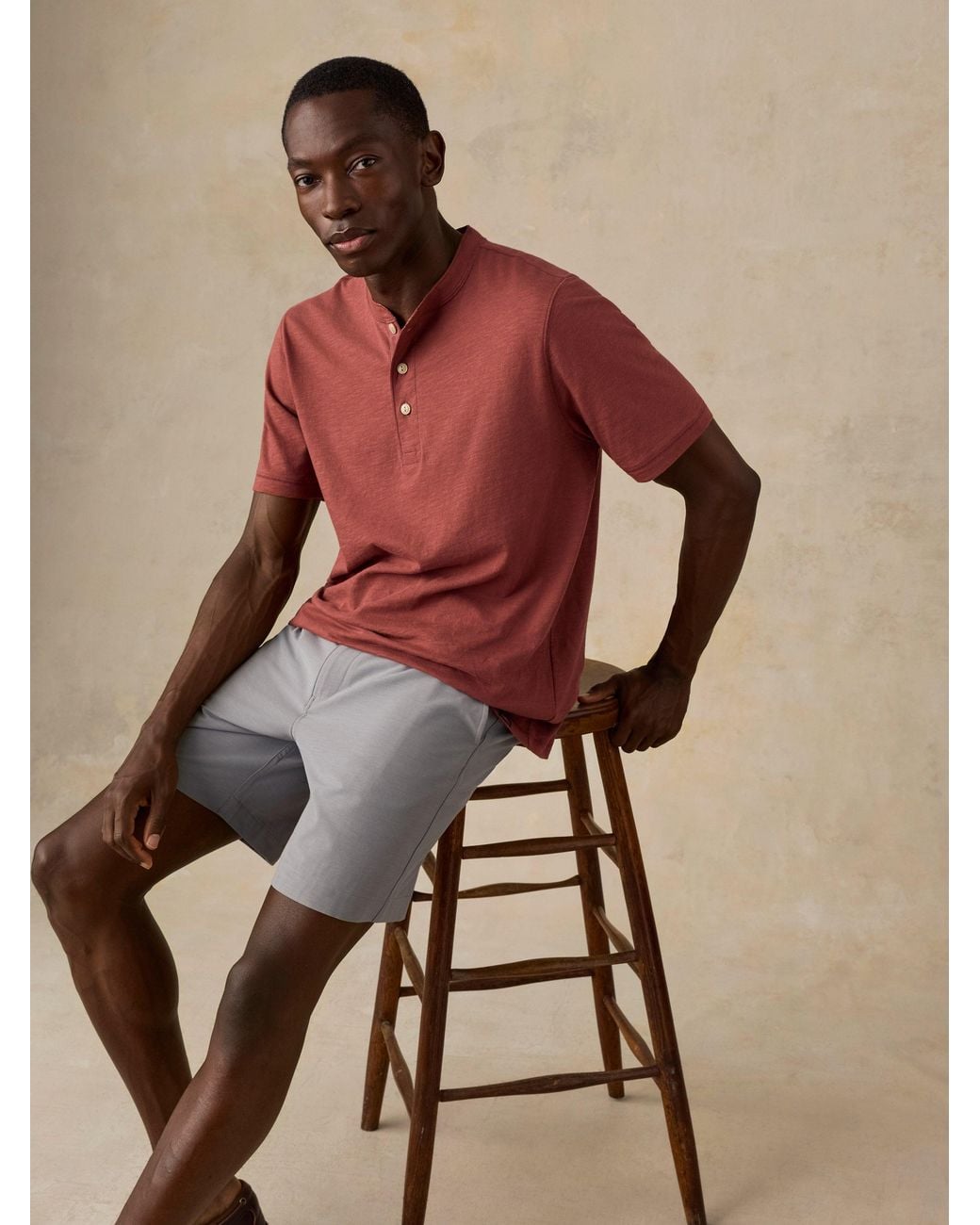 Faherty Brand Blue All Day Short (7" for men