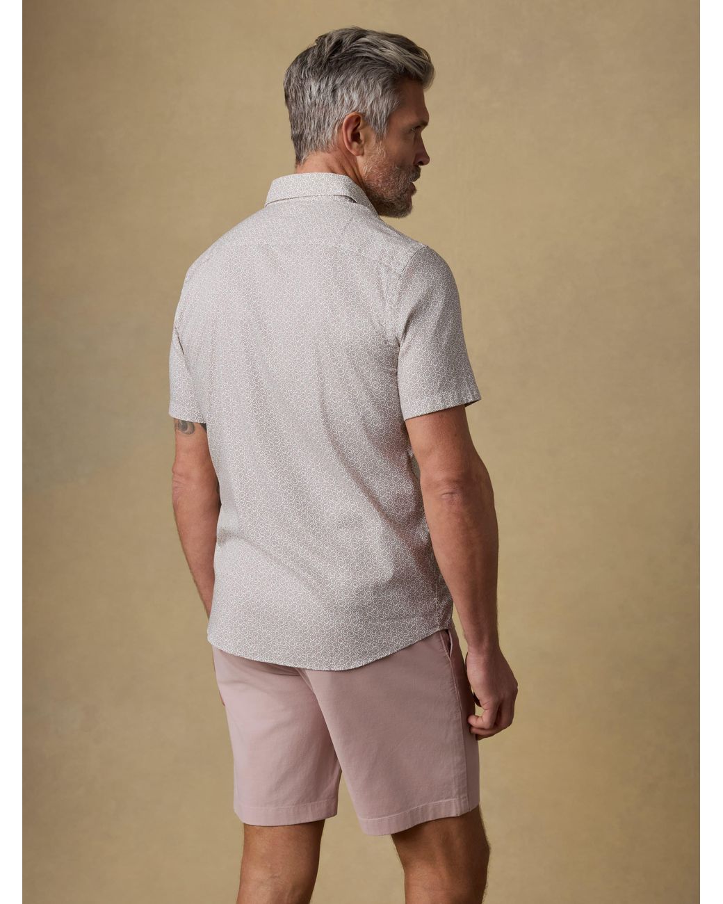 Faherty Brand Brown Short-Sleeve Movement Monterey Shirt for men