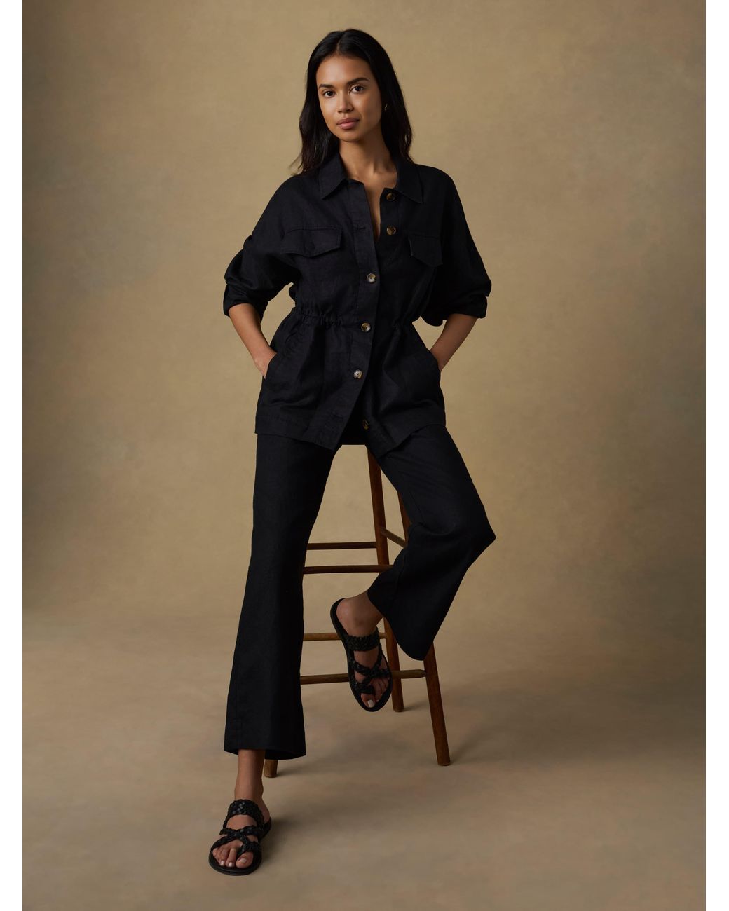 Faherty Brand Natural Sun Strider Linen Pants