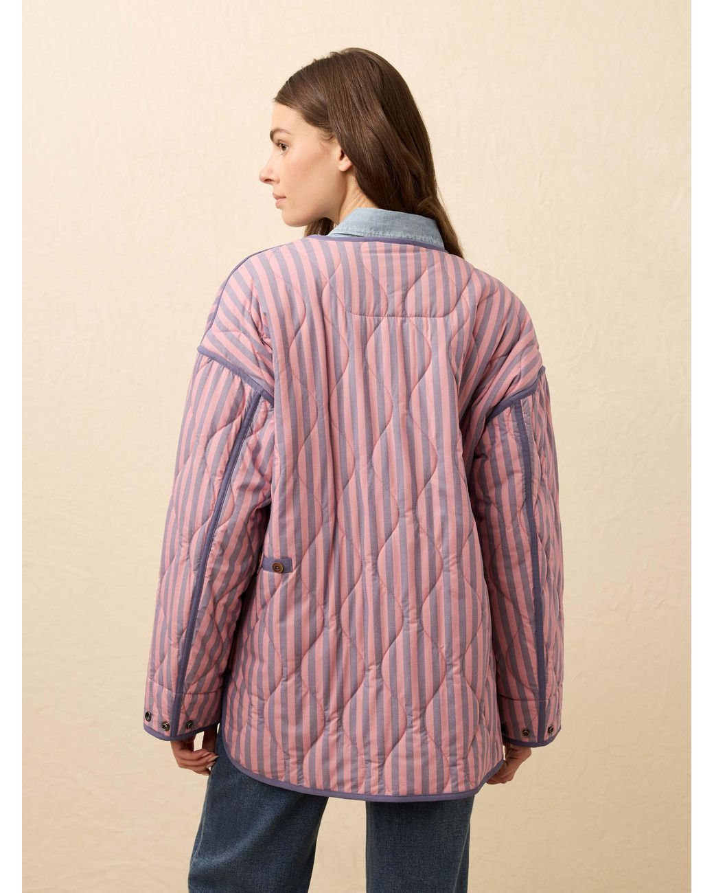 Faherty Brand Pink Horizon Series Quilted Jacket