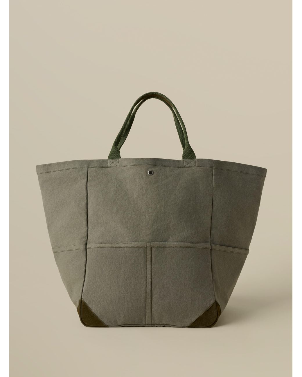 Faherty Brand Green Sunwashed Canvas Utility Bag