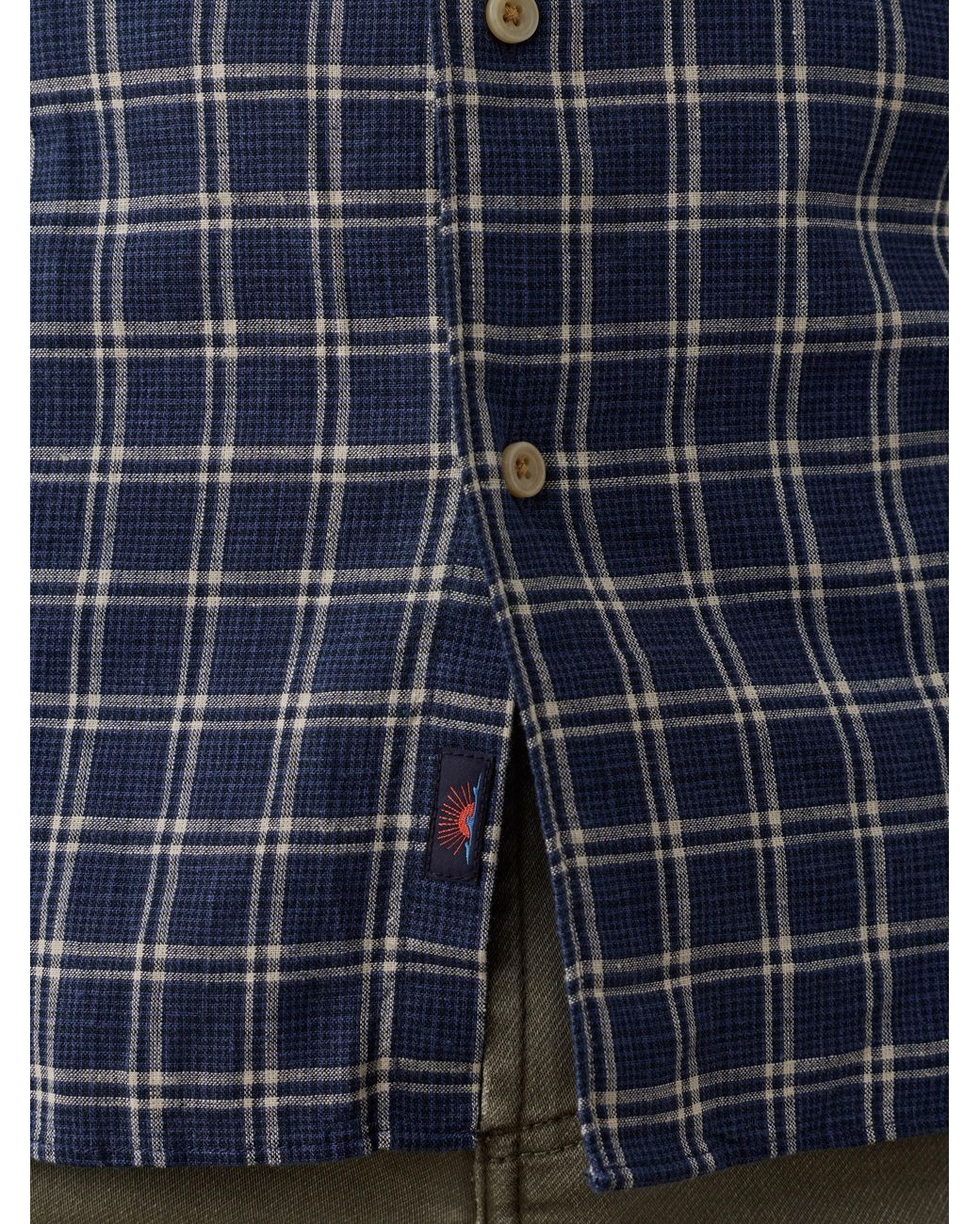 Faherty Brand Blue Palmetto Shirt for men