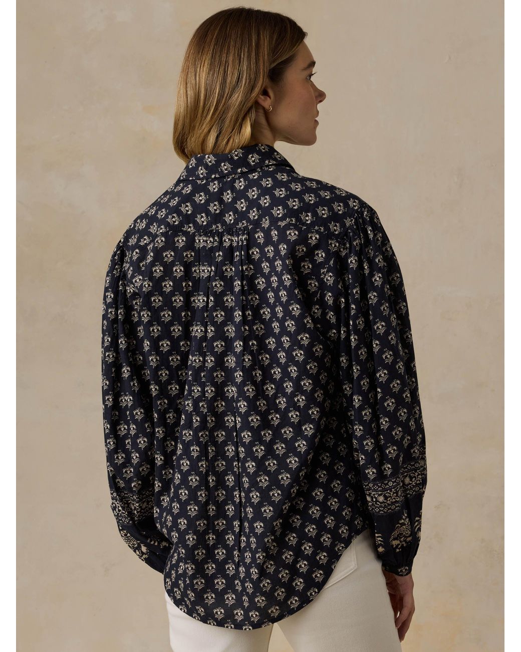Faherty Brand Black Suki Blouse