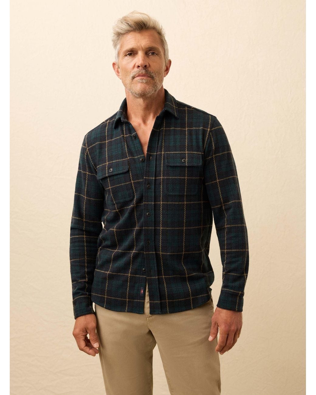 Faherty Brand Black Legend Sweater Shirt for men