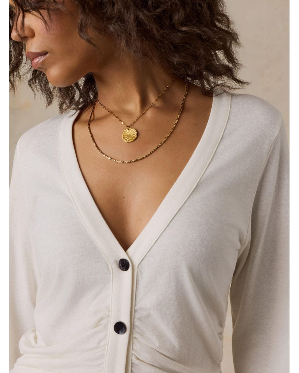 Faherty Brand Natural Cotton Hemp Long-Sleeve Top
