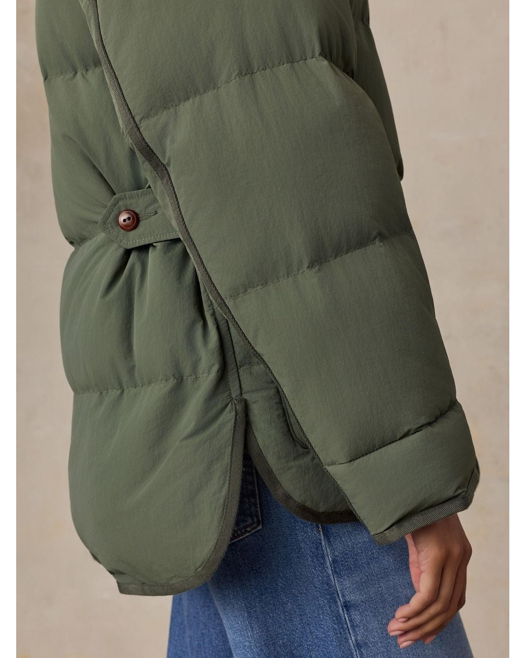Faherty Brand Green Atlas Puffer Jacket