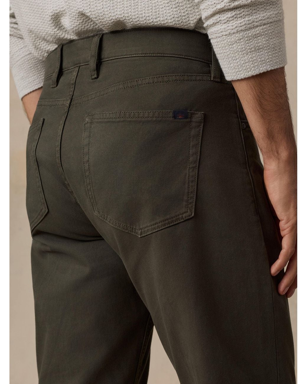 Faherty Brand Multicolor Reserve Twill 5-Pocket Pants for men