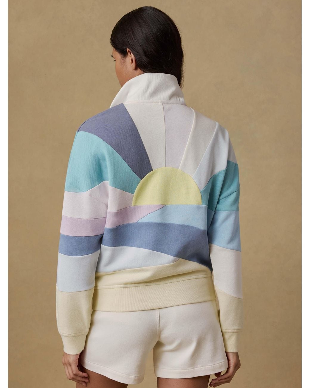 Faherty Brand Blue Soleil Quarter Zip