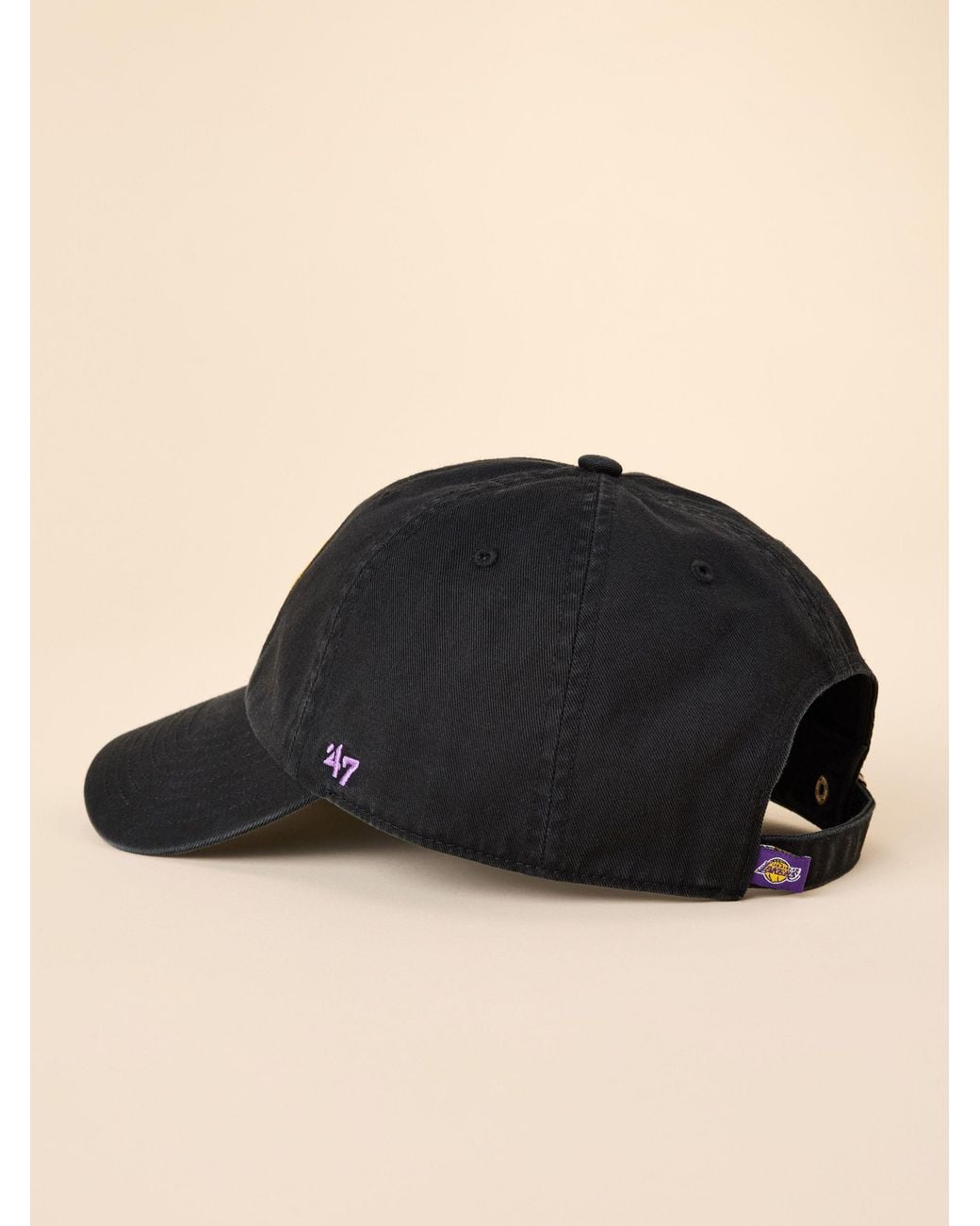 Faherty Brand Black La Lakers X '47 Clean Up Hat