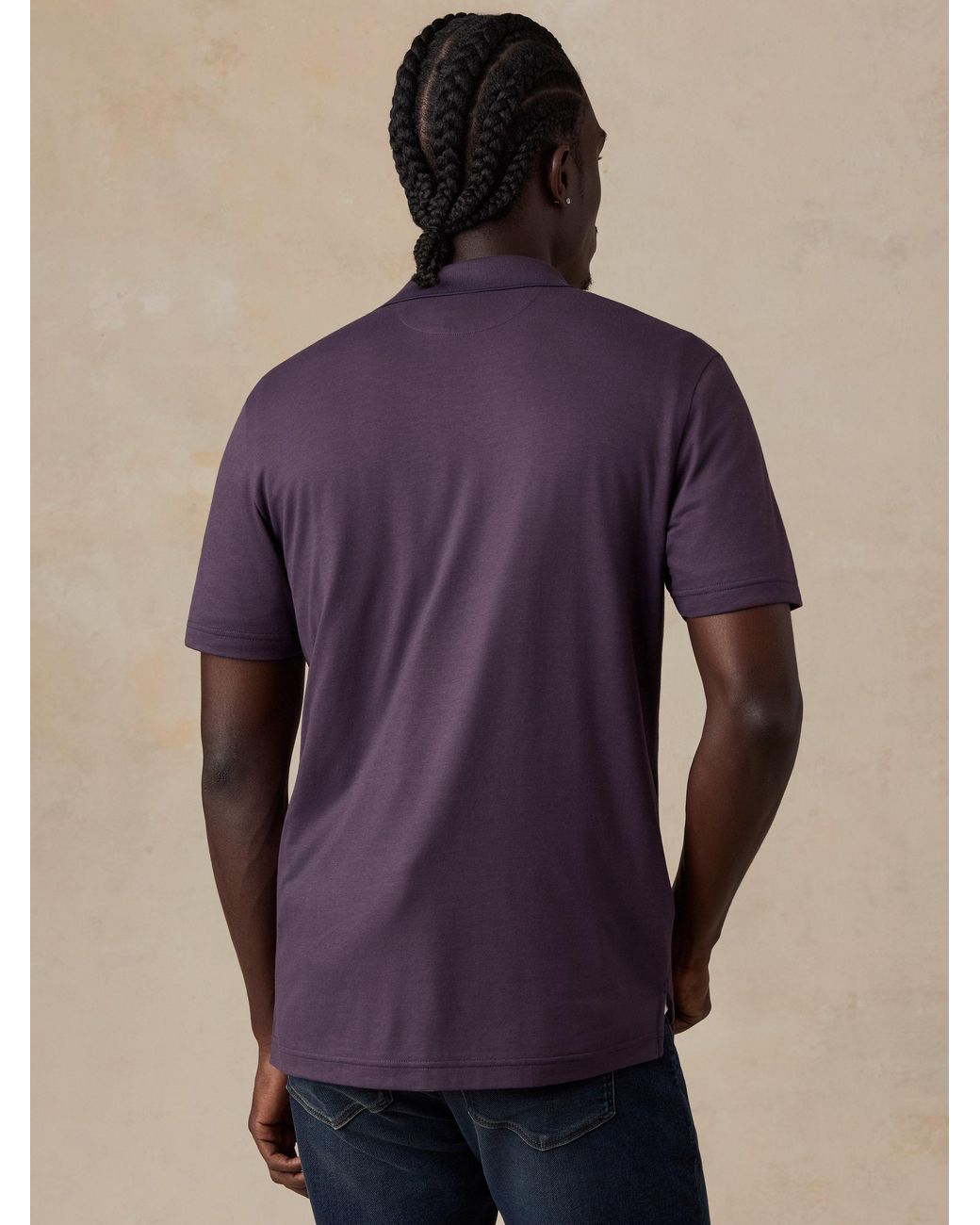 Faherty Brand Blue Short-Sleeve Movement Pique Polo Shirt for men