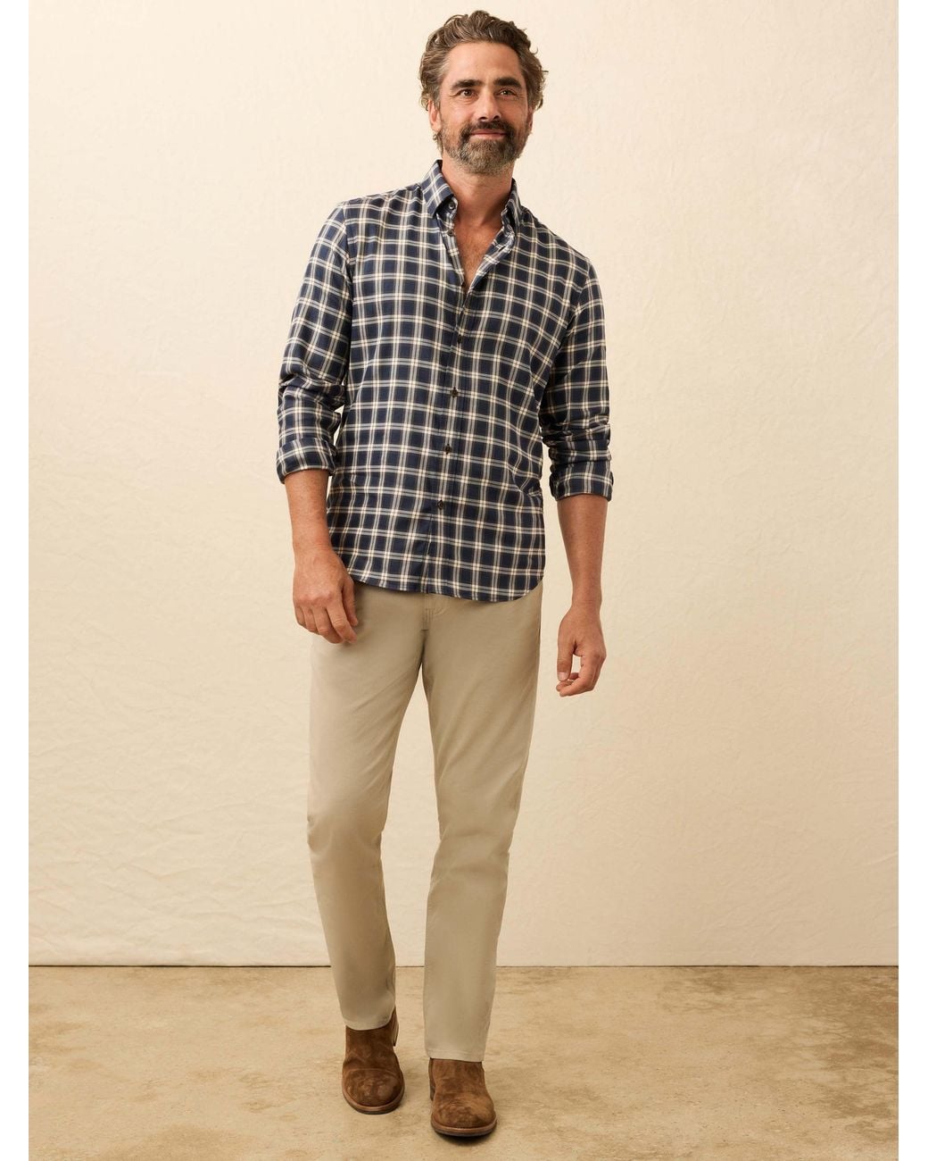 Faherty Brand Natural Soft Twill Movement Shirt for men