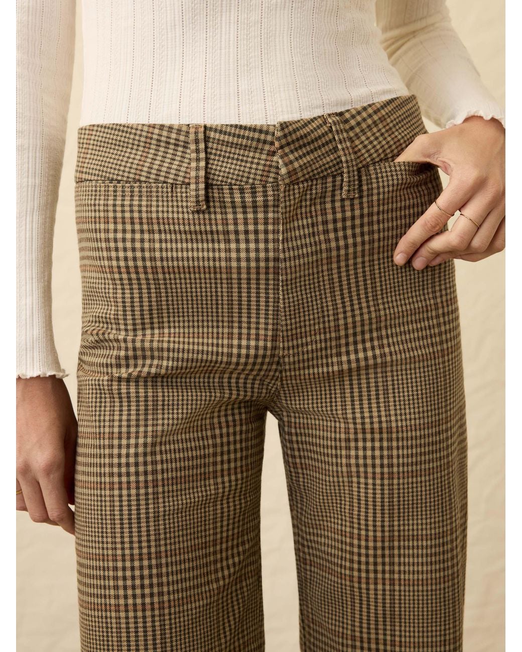 Faherty Brand Natural Twill Tide Slim Straight Pants