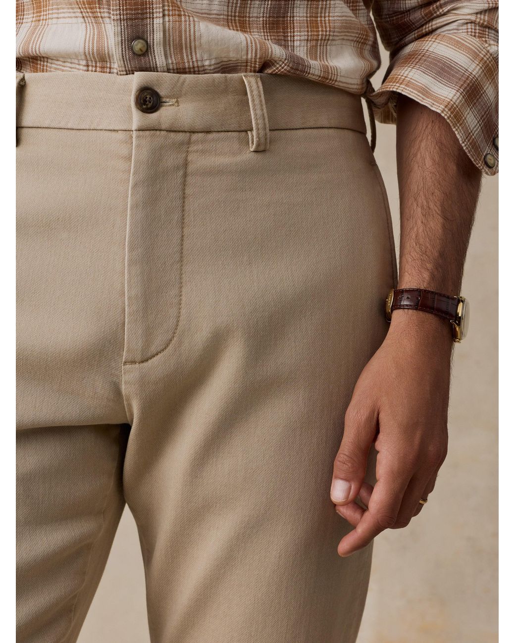 Faherty Brand Natural Stretch Terry Trouser Pants for men