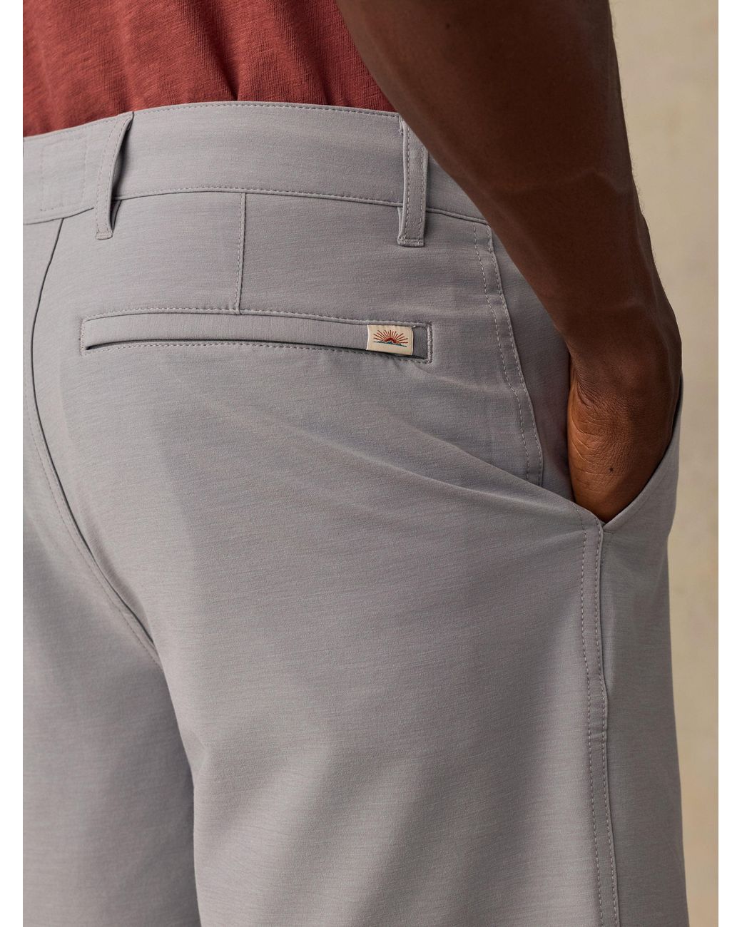Faherty Brand Blue All Day Short (7" for men