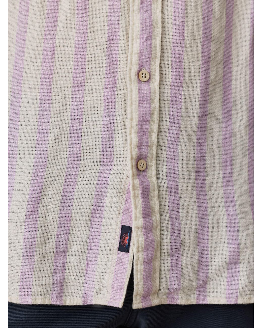 Faherty Brand Natural Short-Sleeve Palma Linen Shirt for men