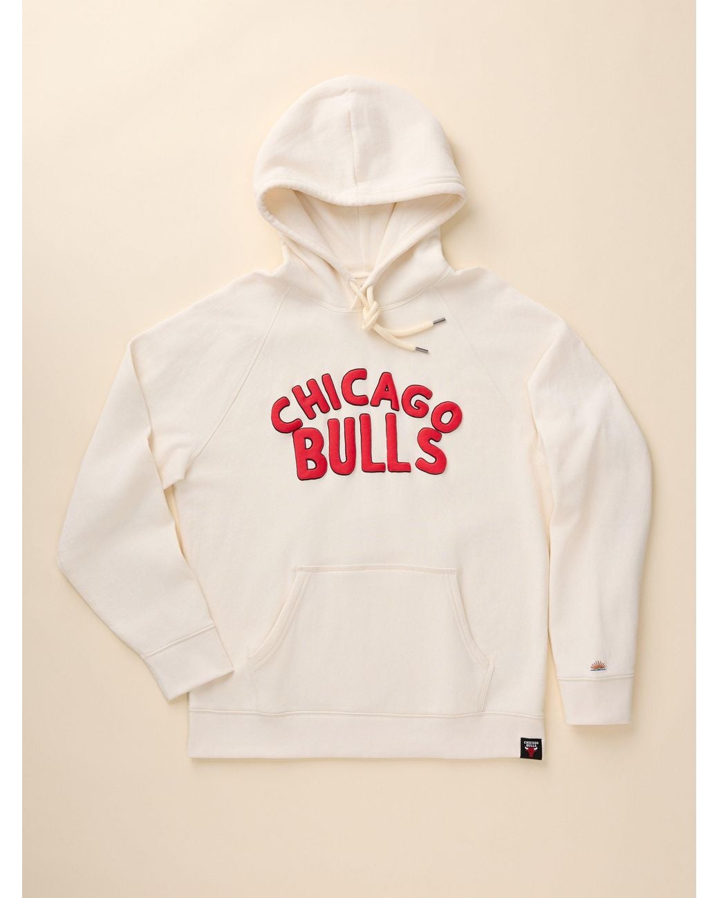 Faherty Brand Natural Chicago Bulls High Standard Fleece Hoodie for men