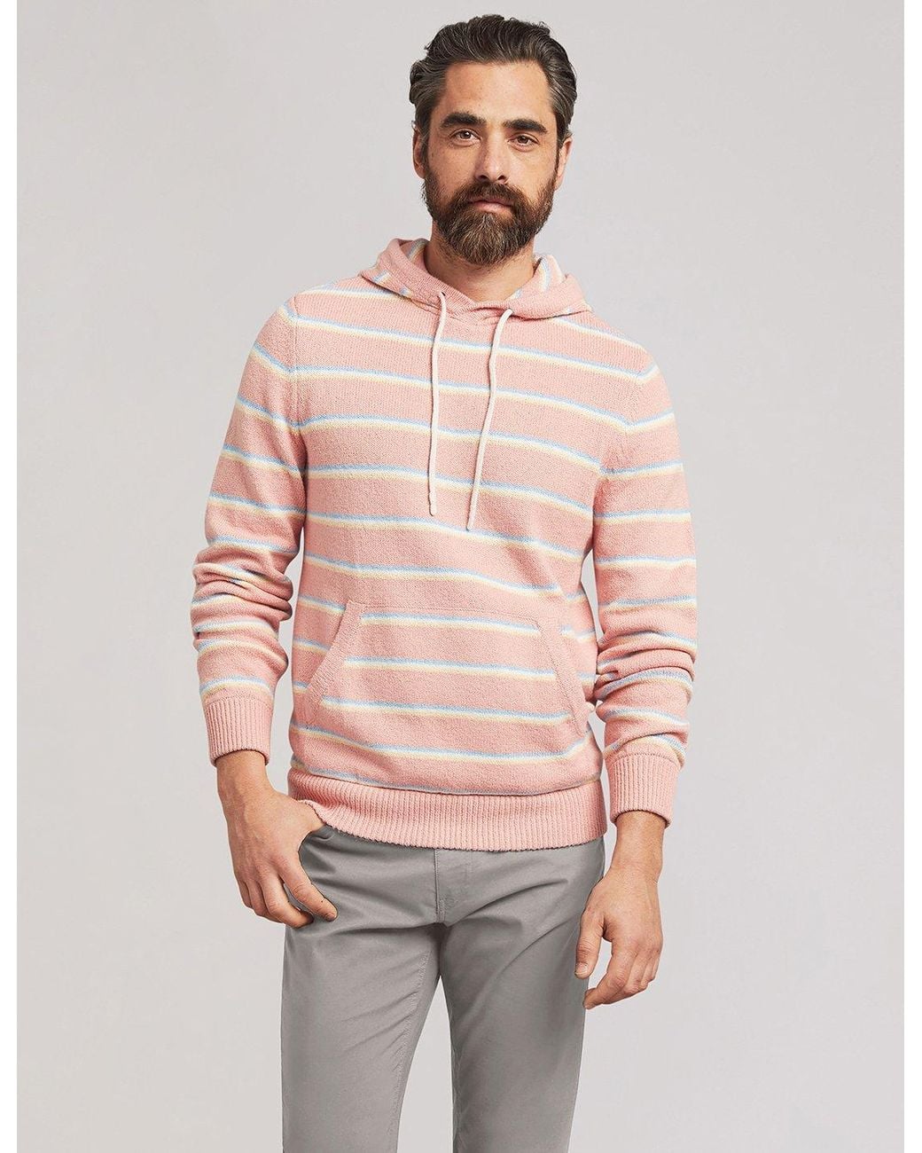 Faherty Brand Cotton Cove Surf Hoodie in Pink for Men Lyst