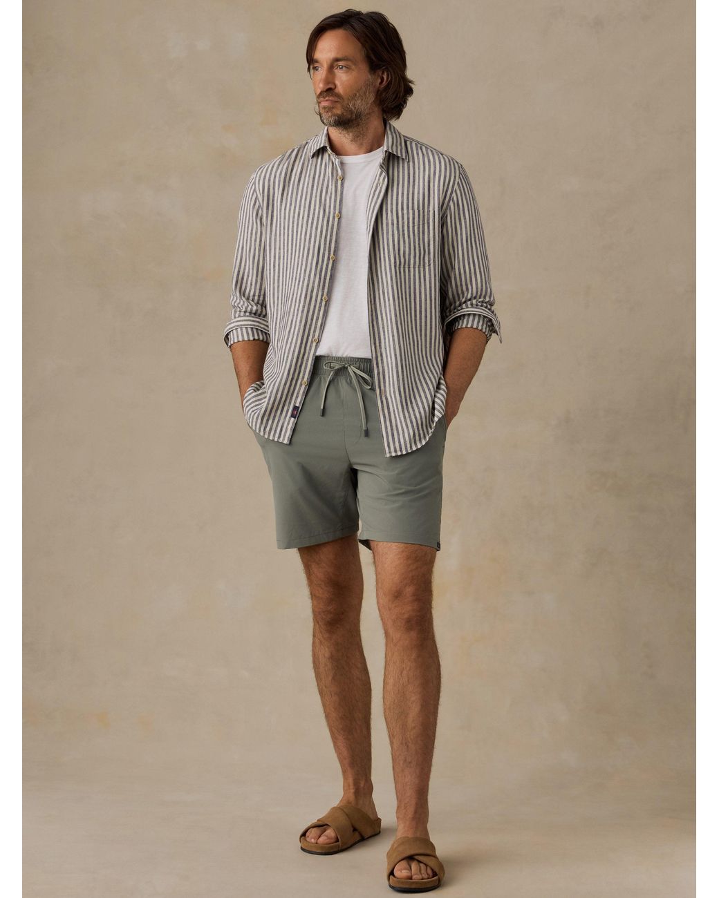 Faherty Brand Green Palmetto Shirt for men