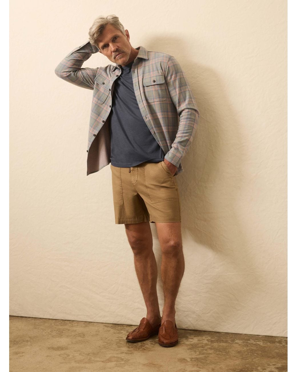 Faherty Brand Brown Legend&Trade; Sweater Shirt for men