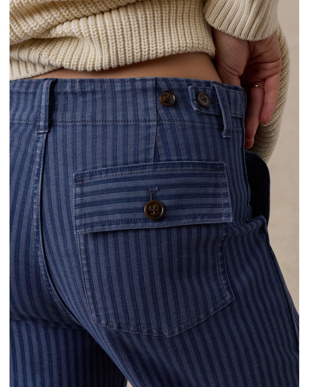 Faherty Brand Blue Topsail Utility Pants