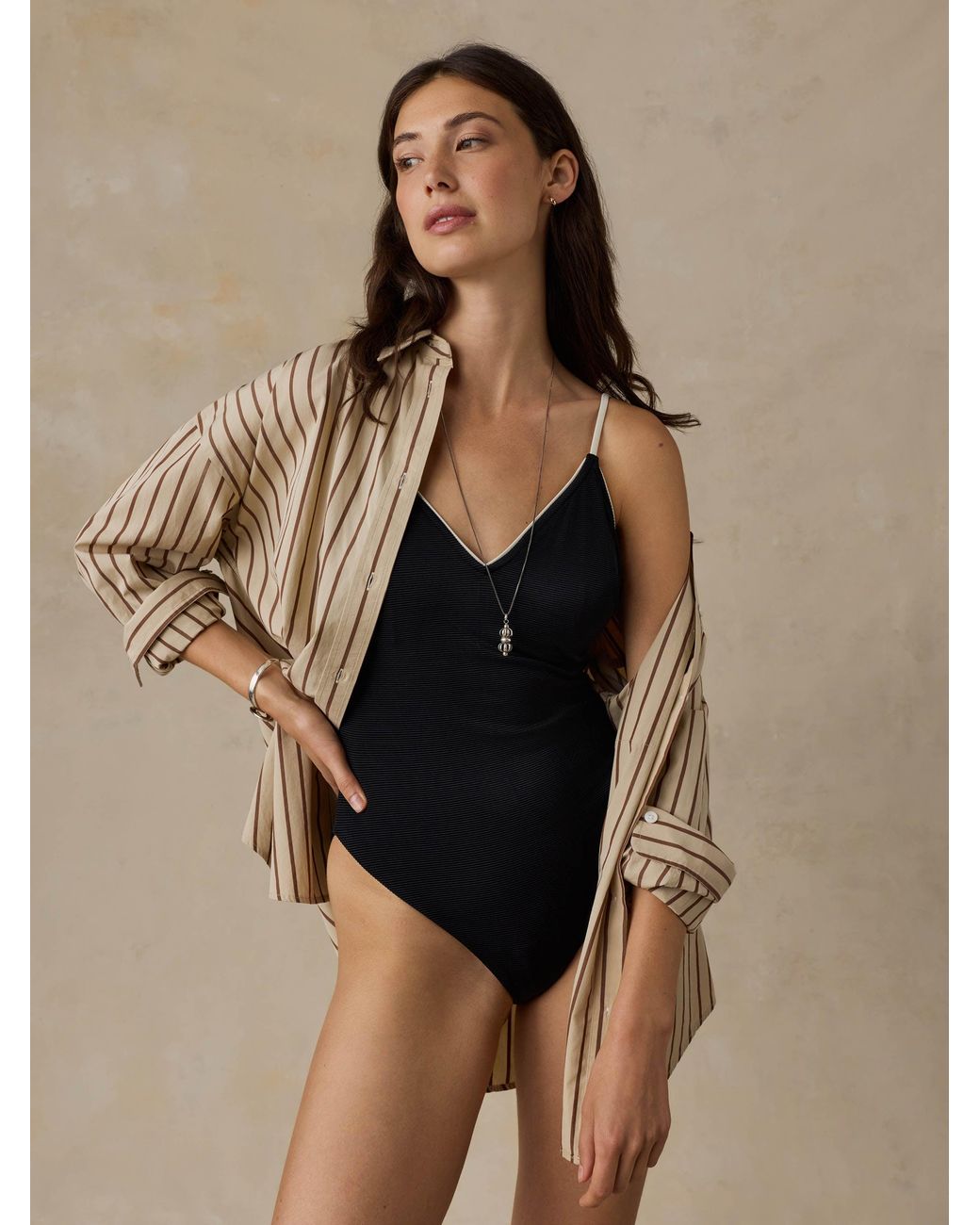 Faherty Brand Natural Biarritz One Piece