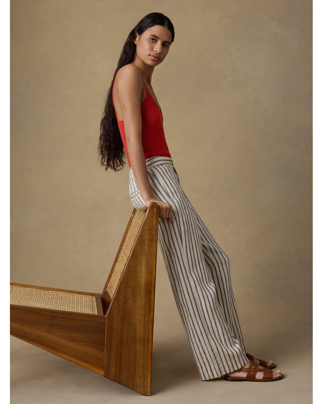 Faherty Brand Natural Sun Strider Linen Pants