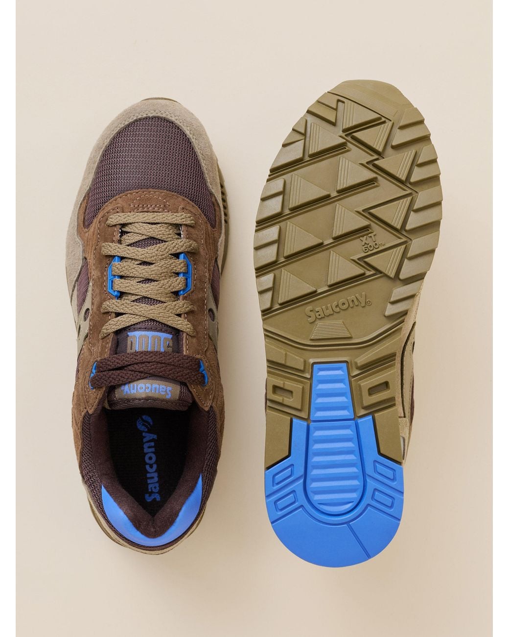 Faherty Brand Brown Saucony Shadow 5000 for men