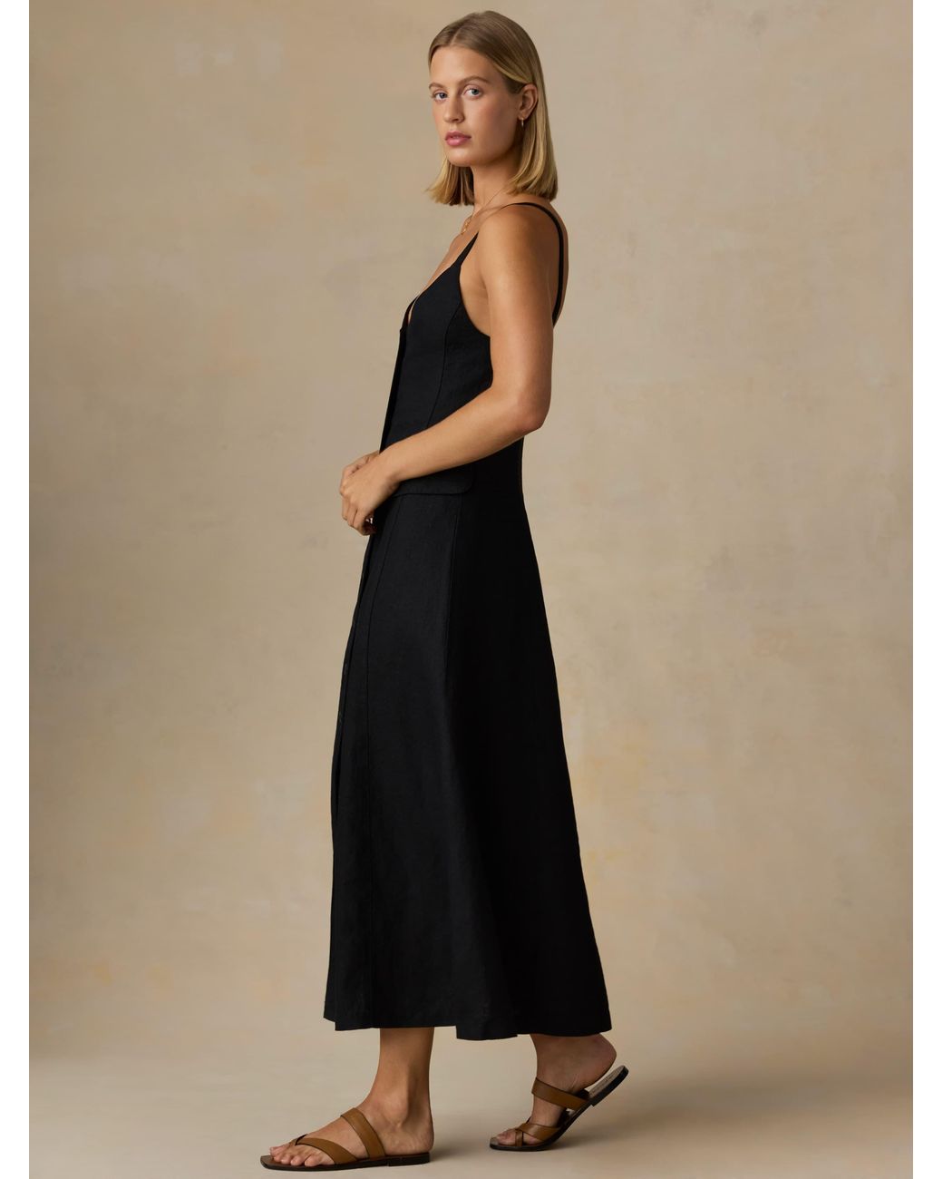 Faherty Brand Black Sun Strider Milo Dress