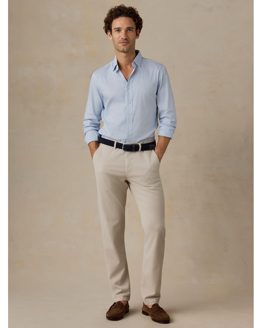 Faherty Brand Blue The Movement Shirt for men