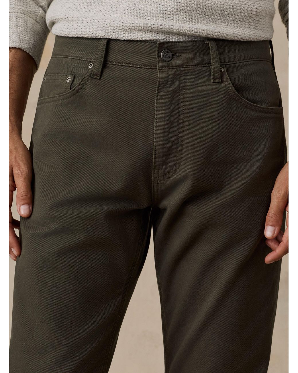 Faherty Brand Multicolor Reserve Twill 5-Pocket Pants for men