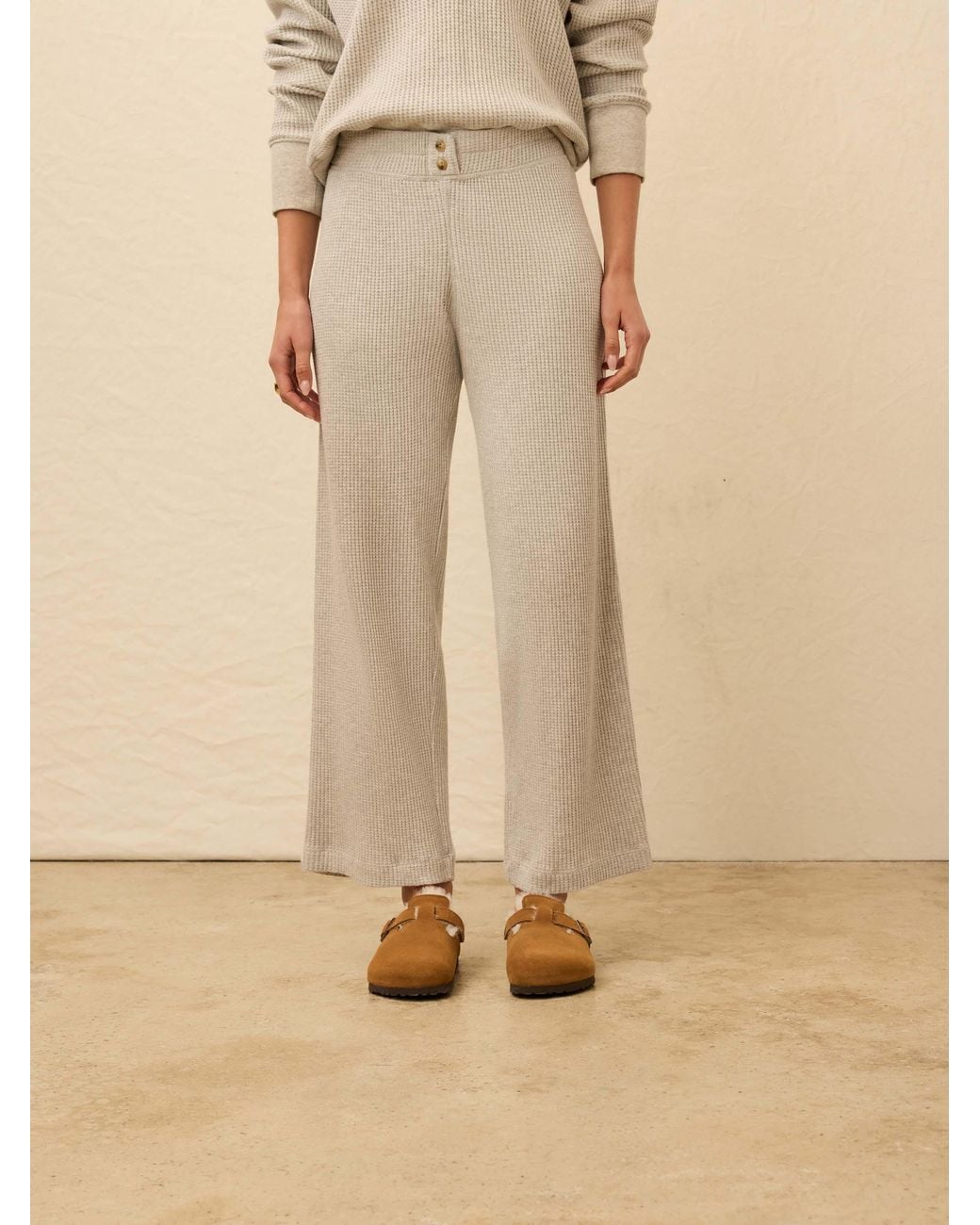 Faherty Brand Natural Apres Waffle Pants