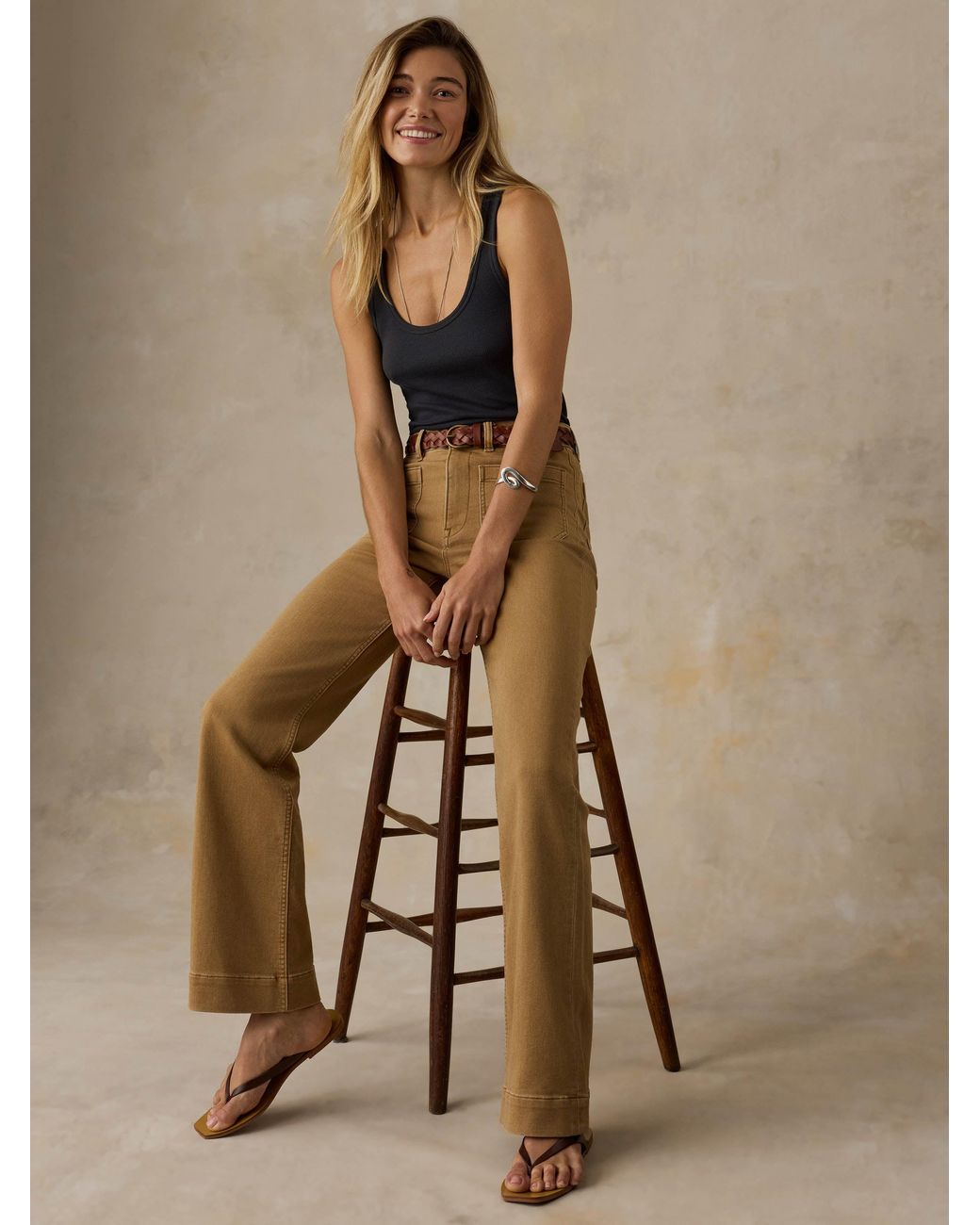 Faherty Brand Natural Stretch Terry Patch Pocket Pants