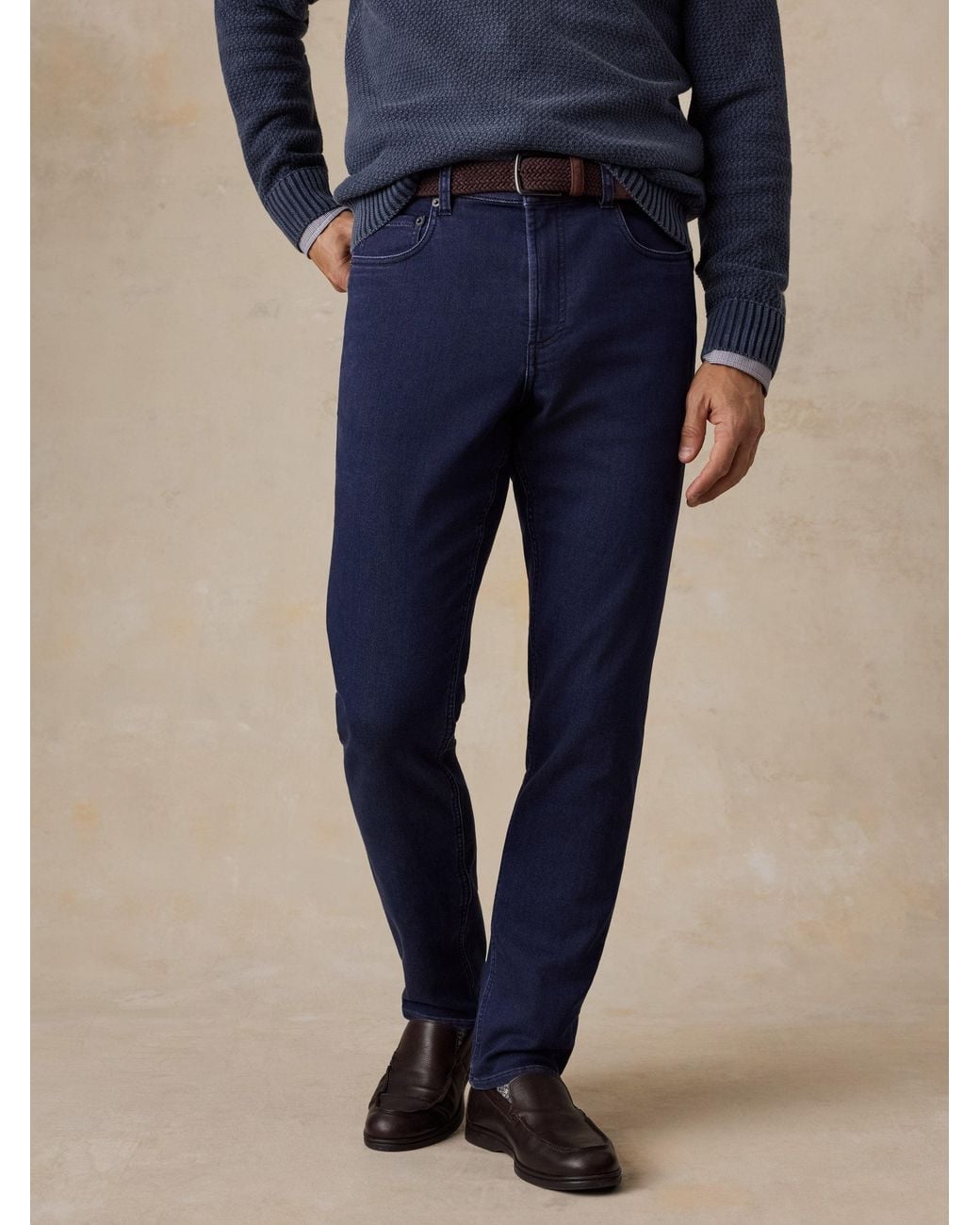 Faherty Brand Natural Stretch Terry 5-Pocket Pants for men