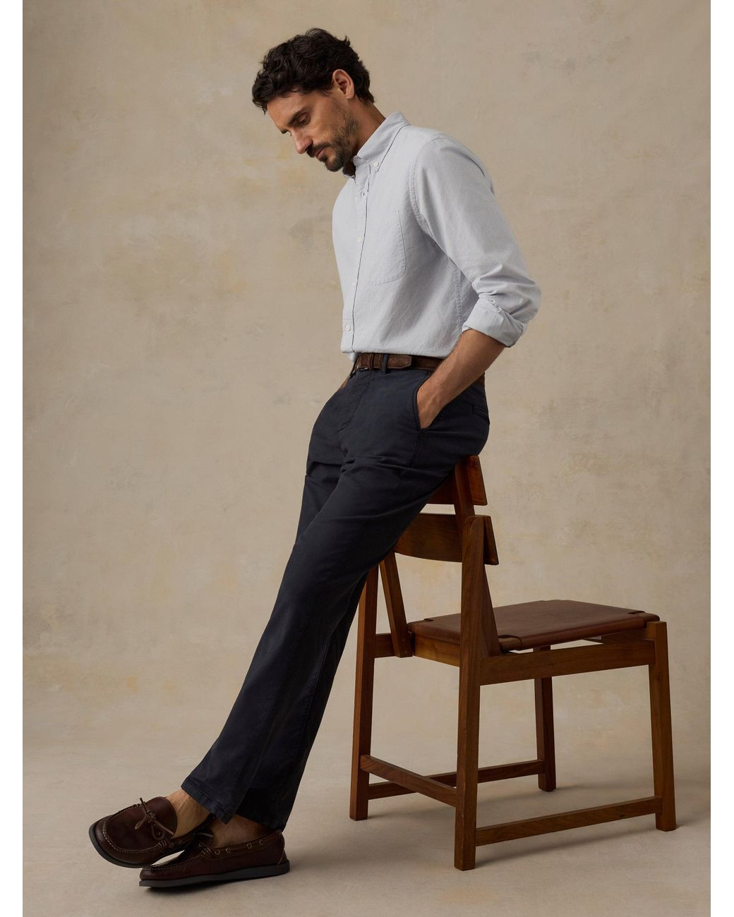 Faherty Brand Blue Coastline Chino Pants for men