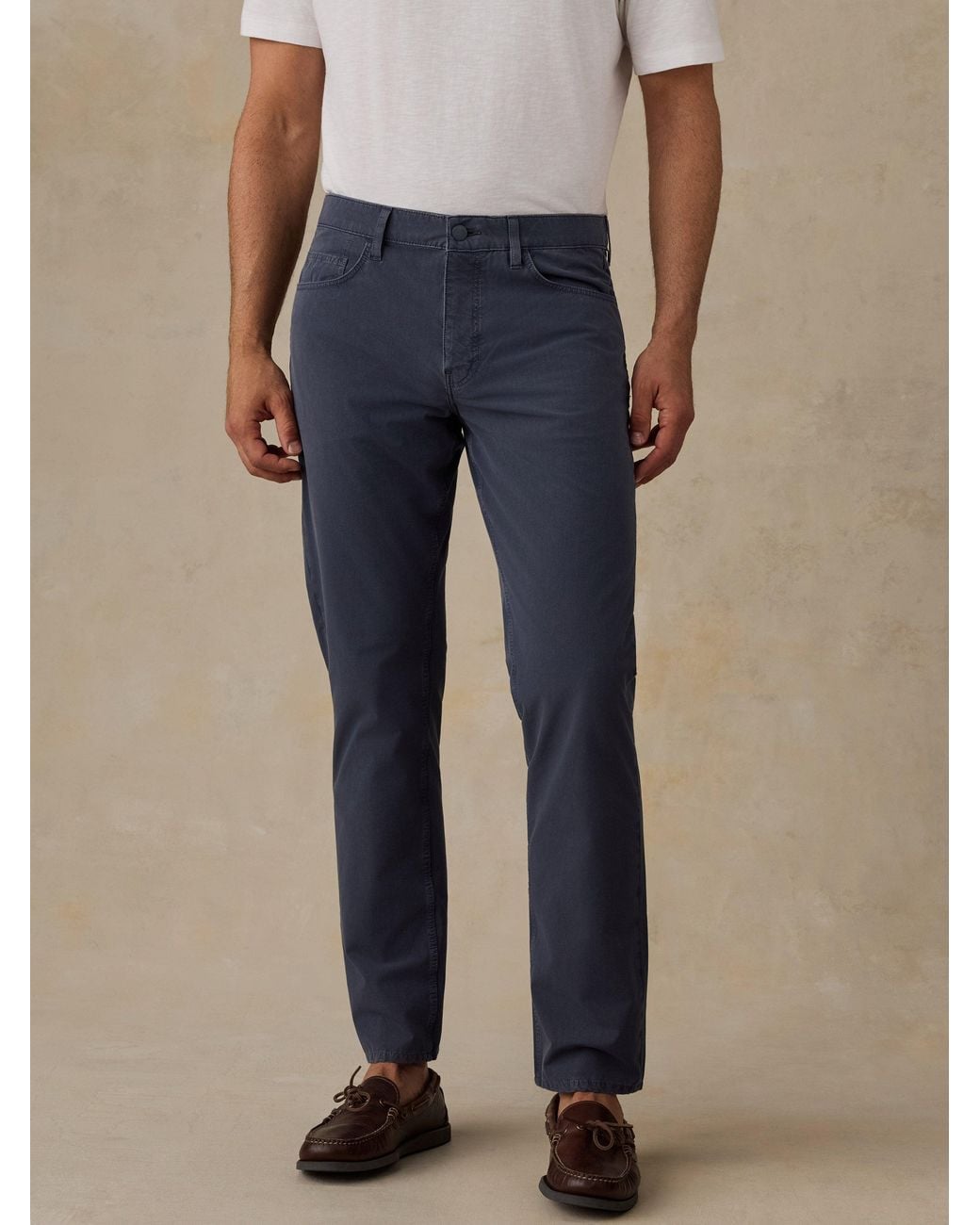 Faherty Brand Blue Movement Patina 5-Pocket Pants for men