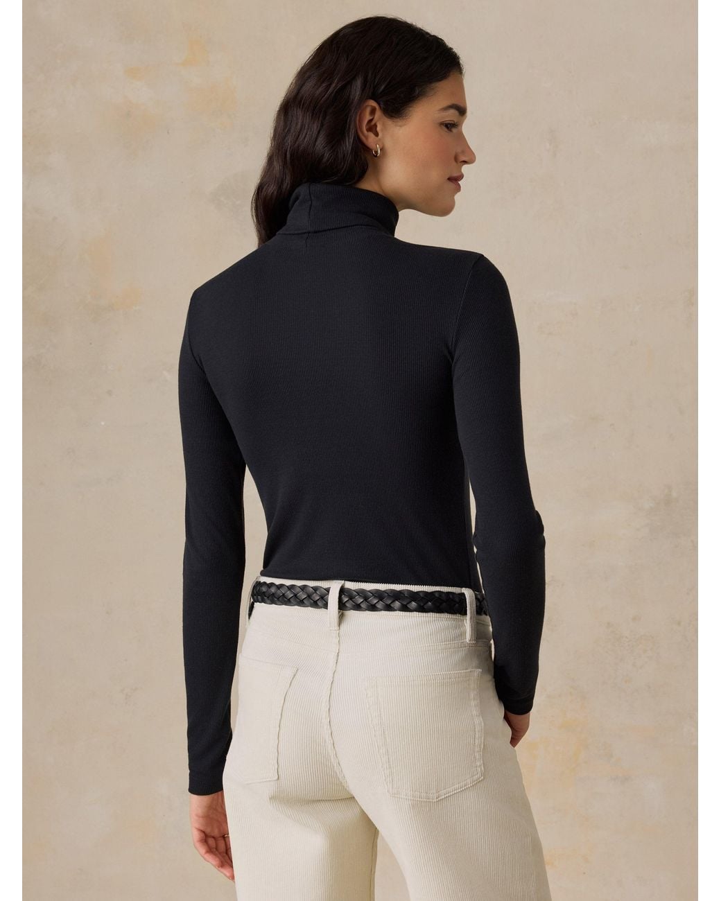 Faherty Brand Blue Featherweight Freestyle Turtleneck T-Shirt