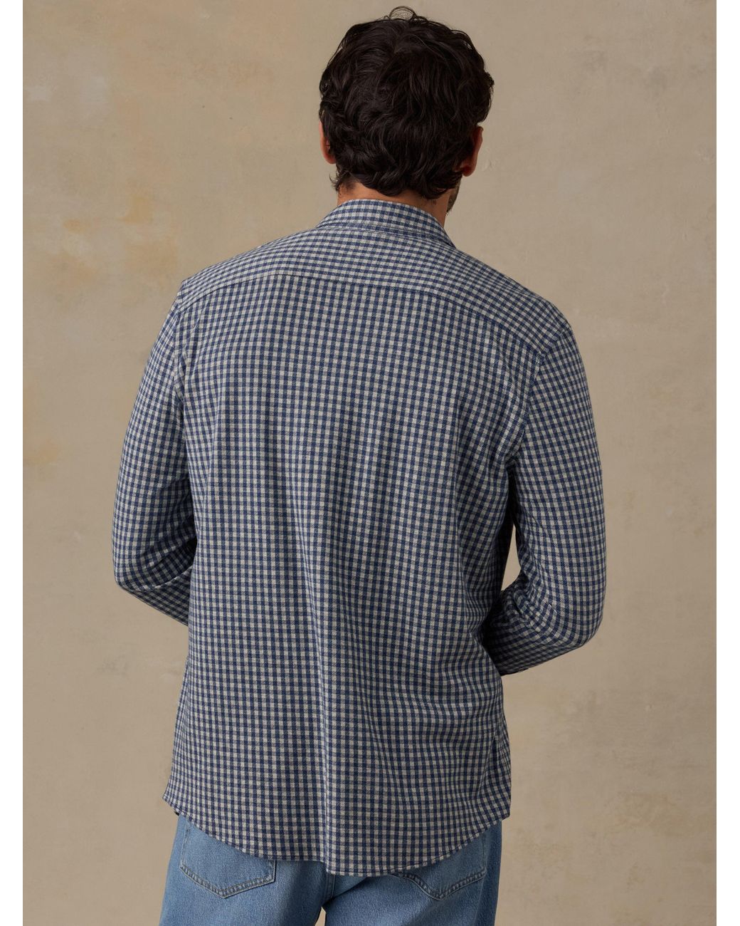 Faherty Brand Blue Coastline Knit Shirt for men