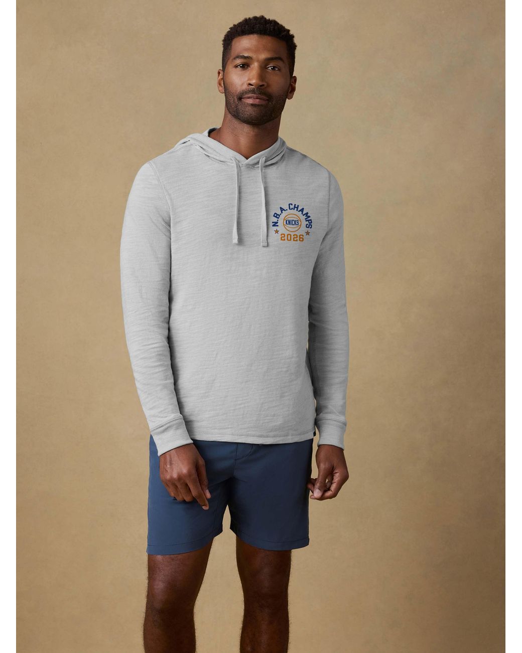 Faherty Brand Multicolor Ny Knicks Sunwashed Organic Hoodie for men