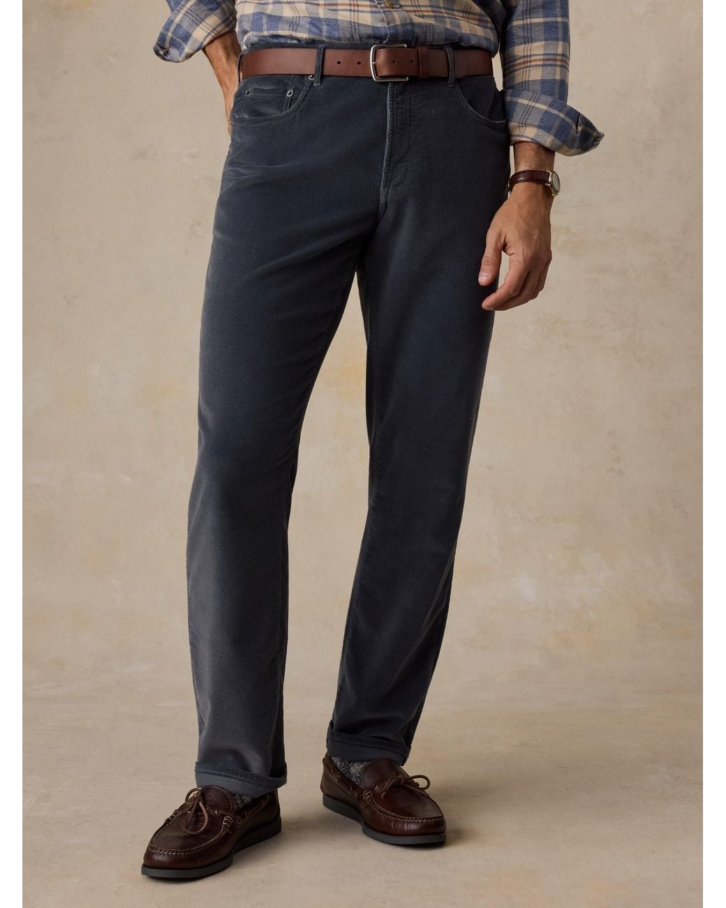 Faherty Brand Natural Stretch Terry Corduroy 5-Pocket Pants for men
