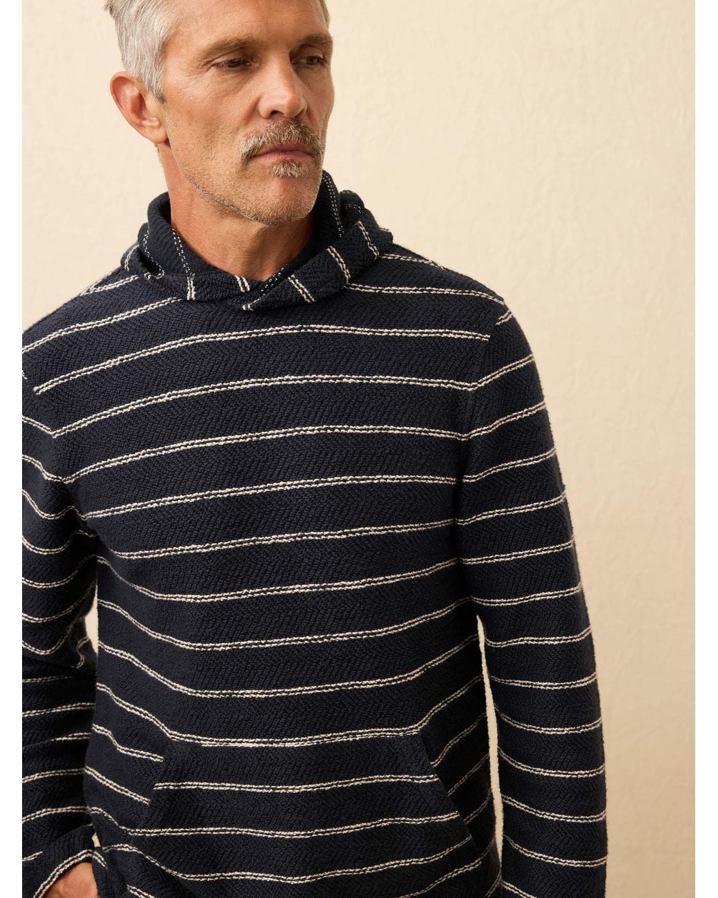 Faherty Brand Black Whitewater Hoodie for men
