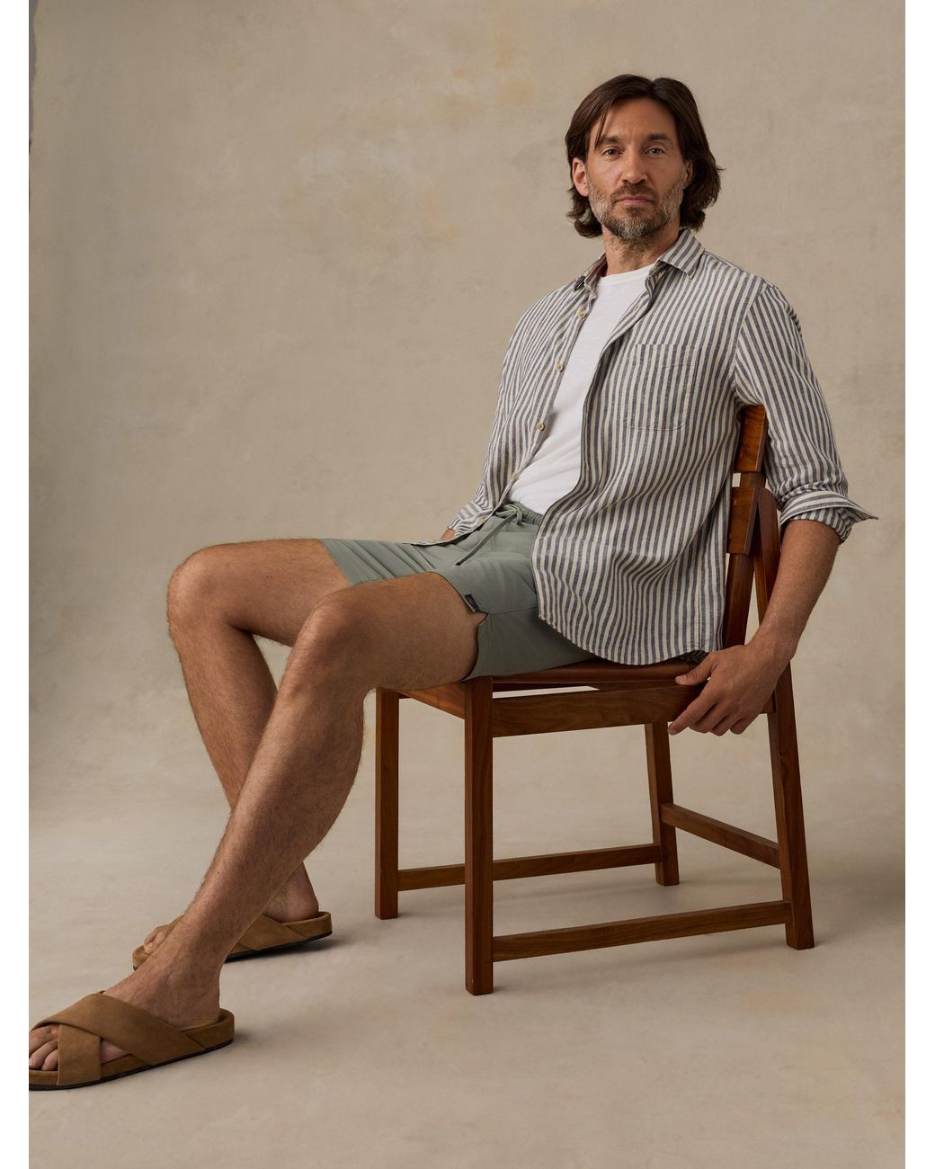 Faherty Brand Green Palmetto Shirt for men
