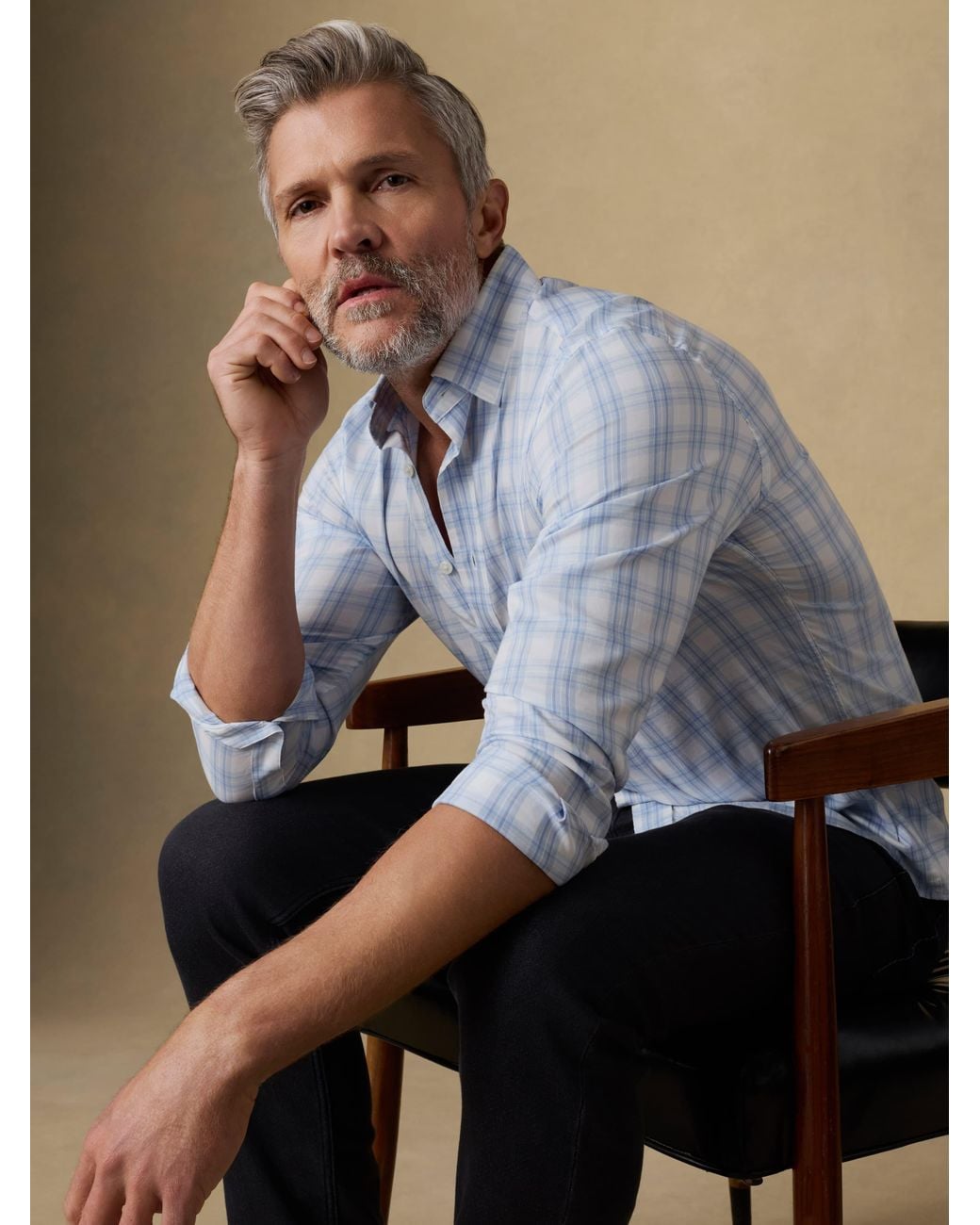 Faherty Brand Blue The Movement Shirt for men