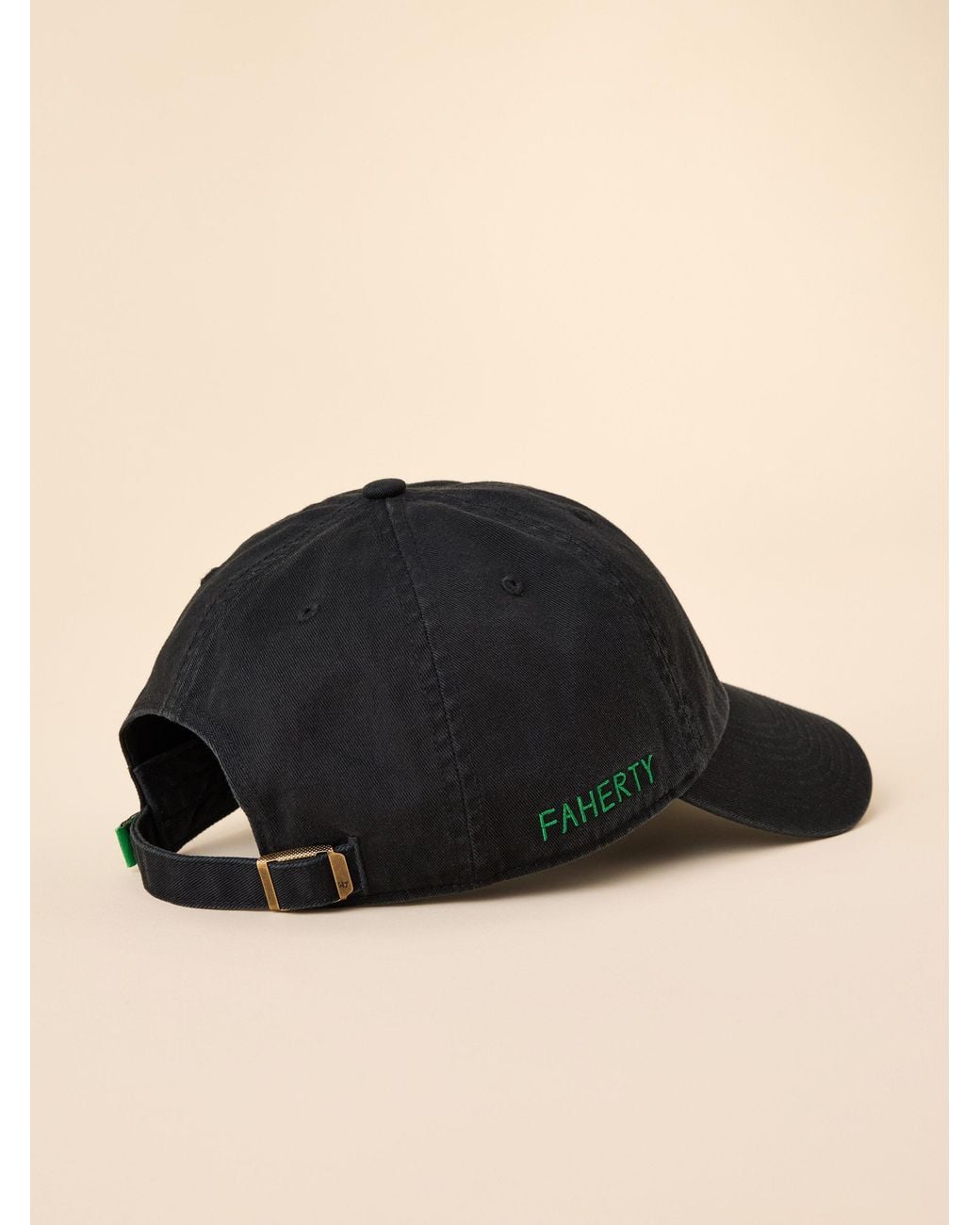 Faherty Brand Black Boston Celtics X '47 Clean Up Hat