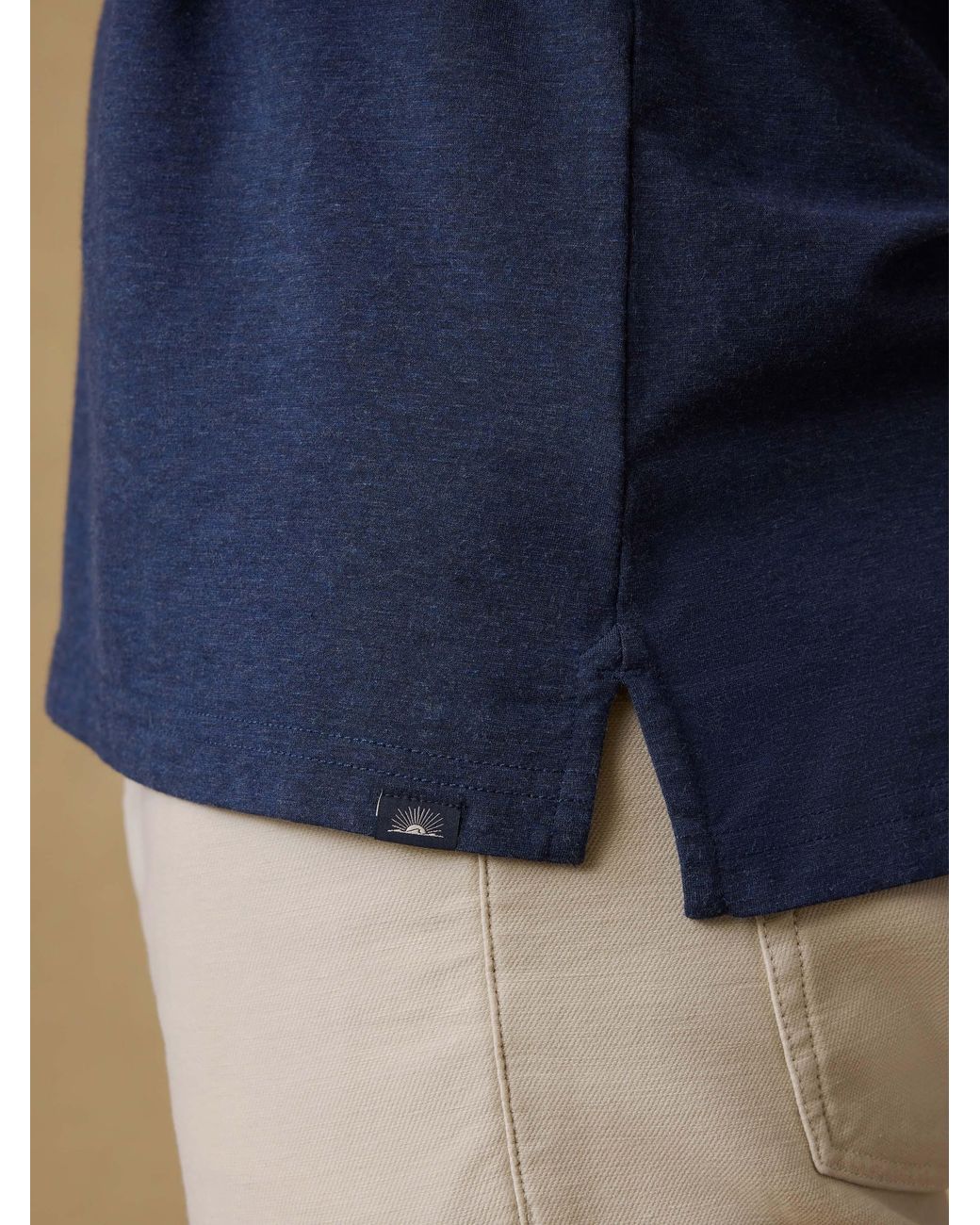 Faherty Brand Blue Movementtm Short-sleeve Polo Shirt for men