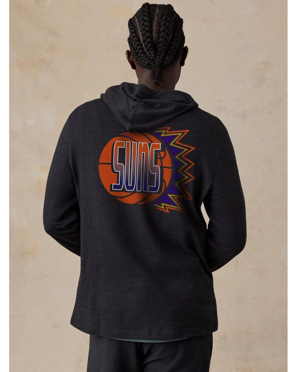 Faherty Brand Blue Phoenix Suns Sunwashed Organic Hoodie for men