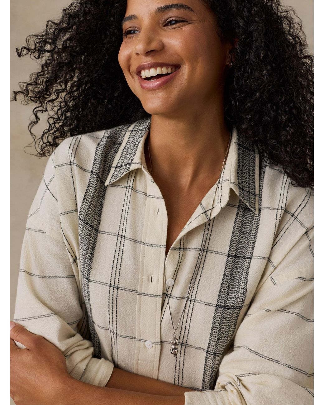Faherty Brand Brown Textured Cotton Relaxed Shirt