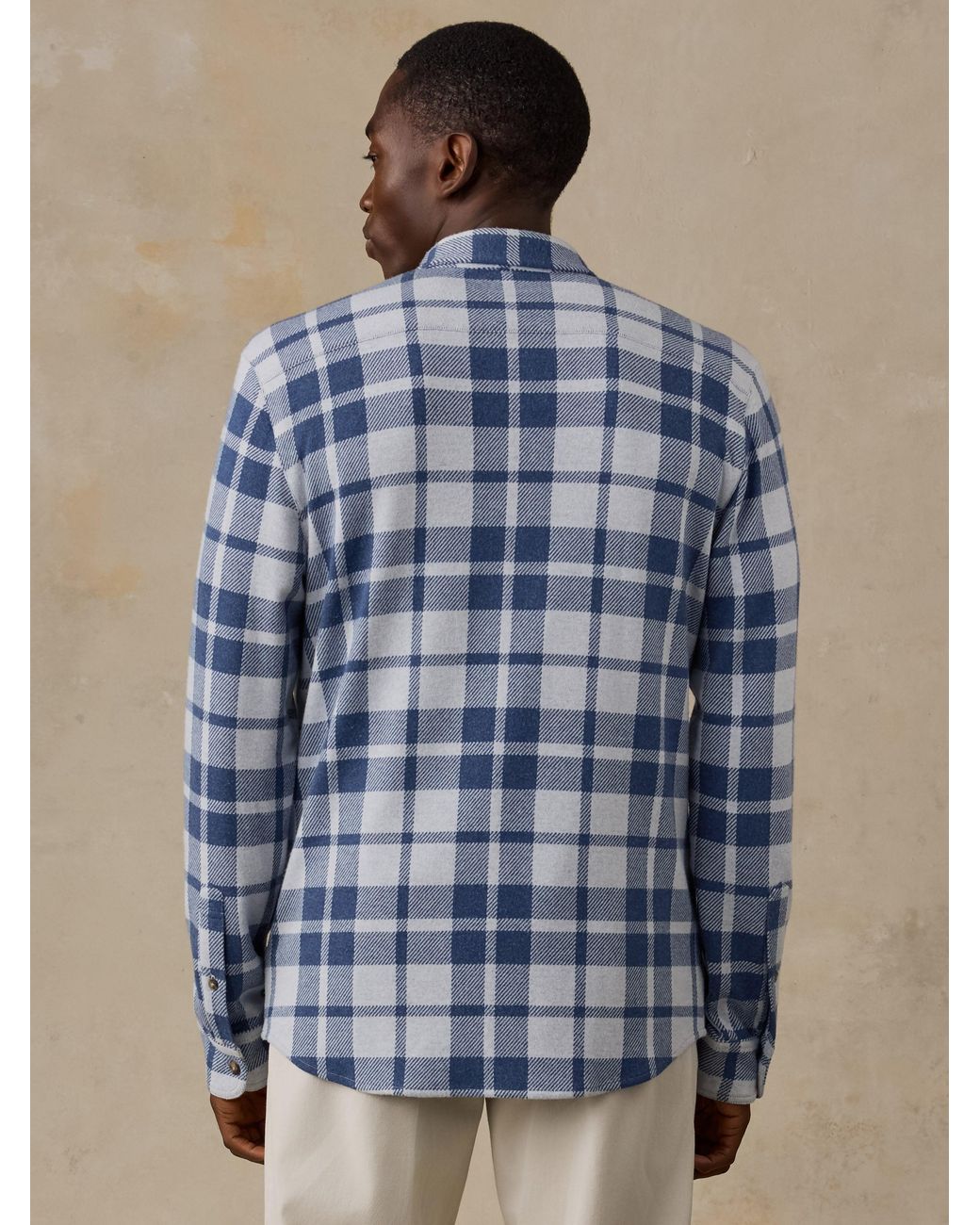 Faherty Brand Blue Legend Sweater Shirt (Single Pocket) for men