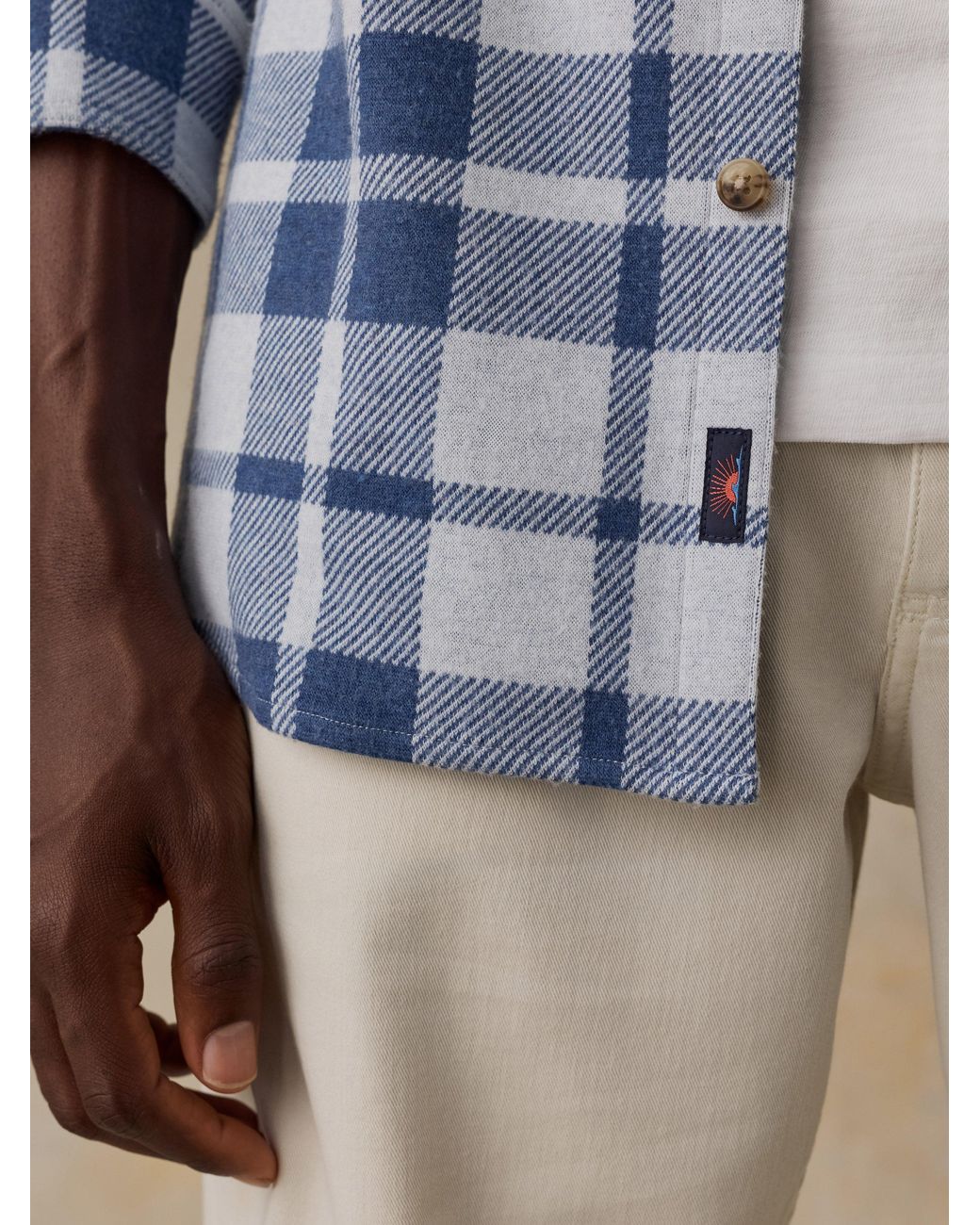 Faherty Brand Blue Legend Sweater Shirt (Single Pocket) for men